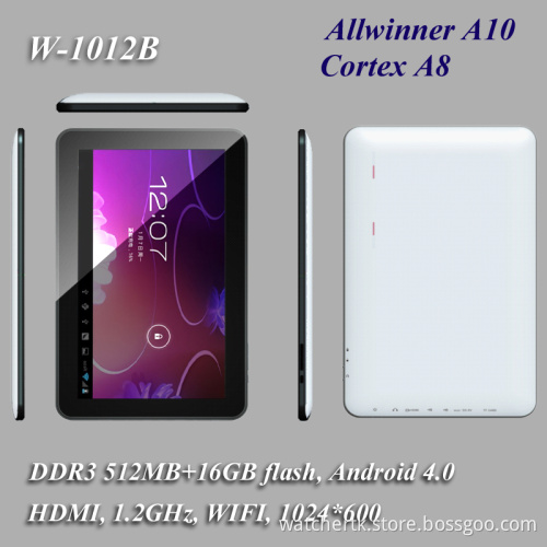 10.1 Inch Tablet PC with Android4.0+512MB+16GB+1024*600